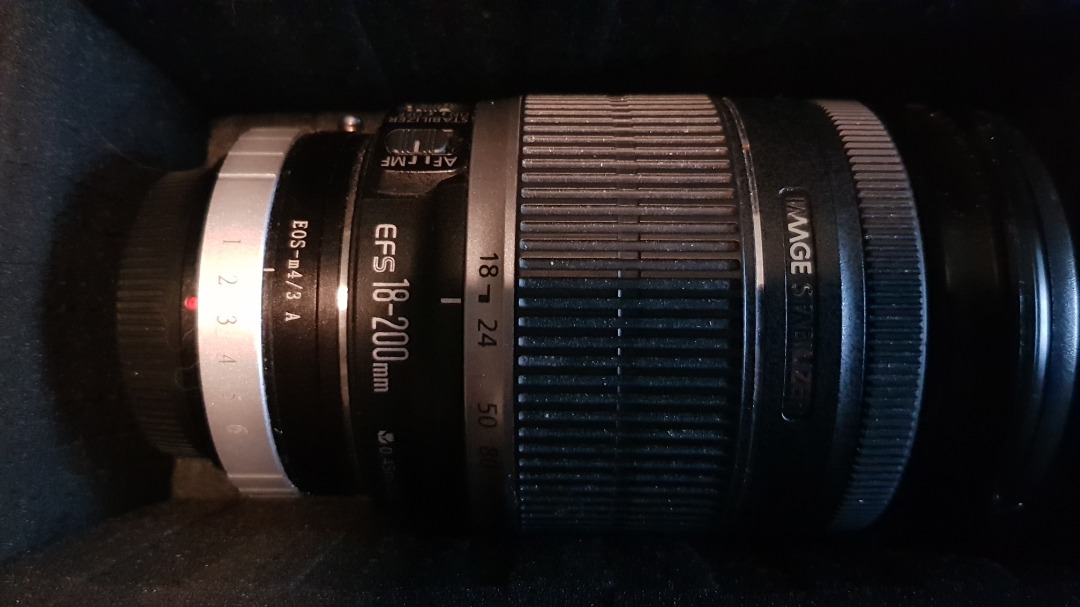 Canon efs 18-200mm med micro 4/3 adapter