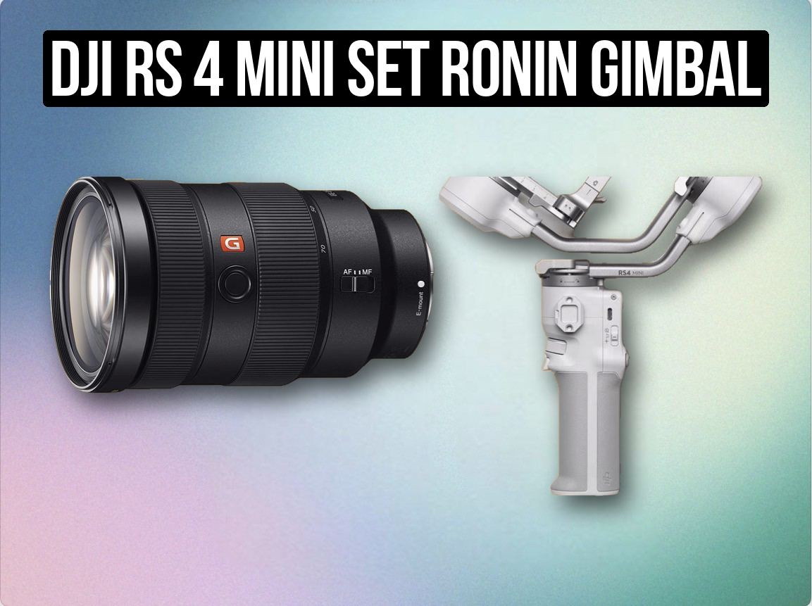 Dji rs 4 mini set ronin gimbal with vertical shooting + 24-70mm sony gmaster zoom lens gm g-master 