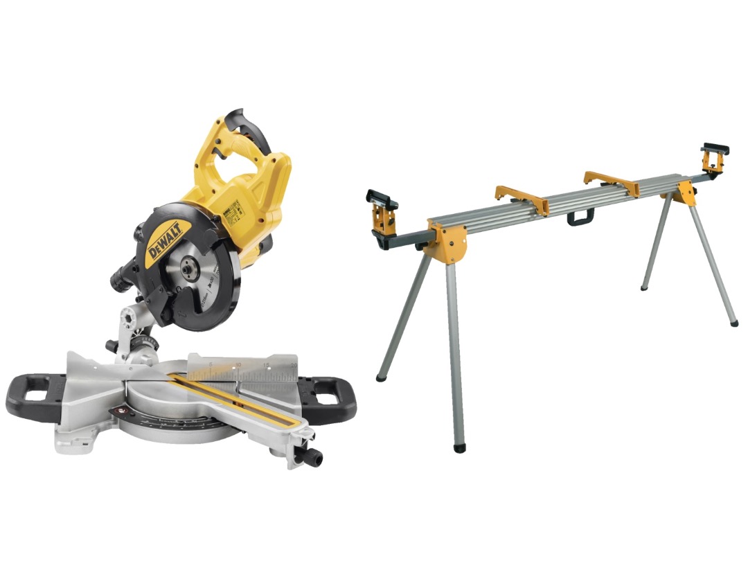 Dewalt kapp- og gjærsag med stativ