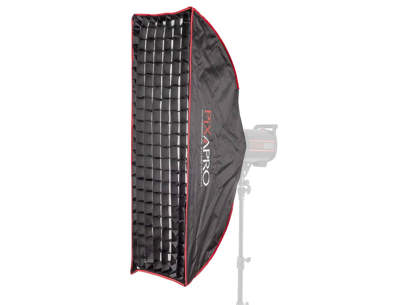 Pixapro 30x90cm easy-open strip softbox with grid (set of two) = profoto fit
