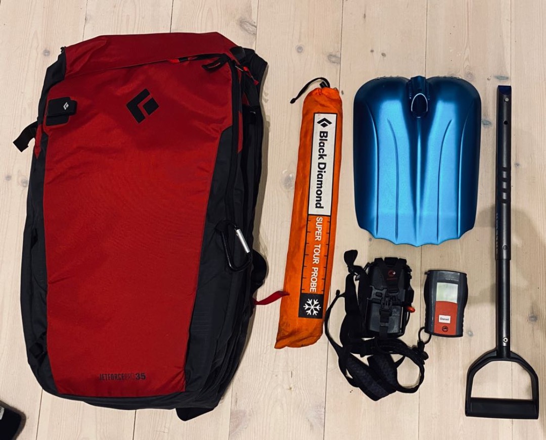 Elektrisk lavinryggsäck 35l,komplett kitt