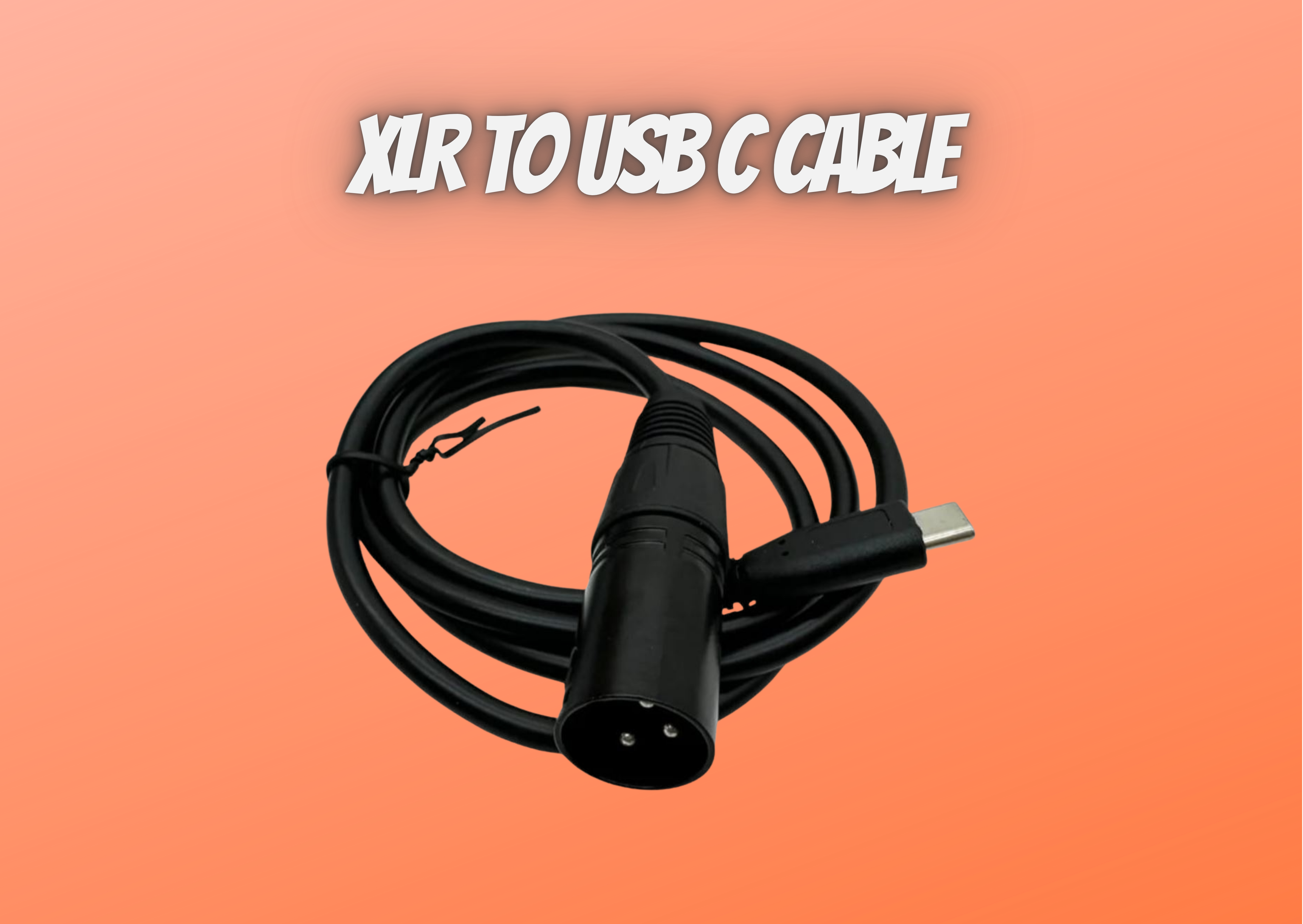 Xlr male to usb c cable