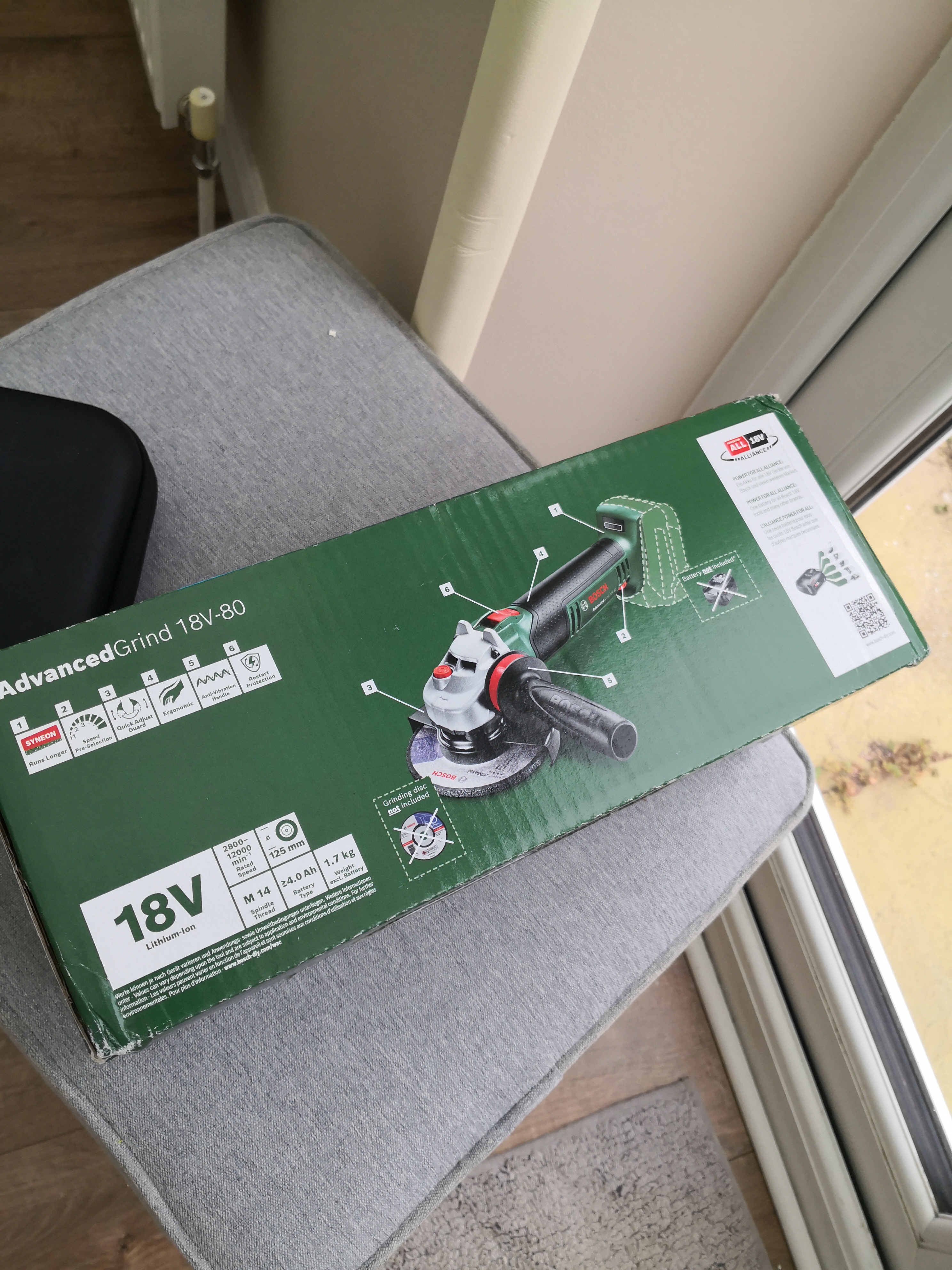 Bosch cordless angle grinder