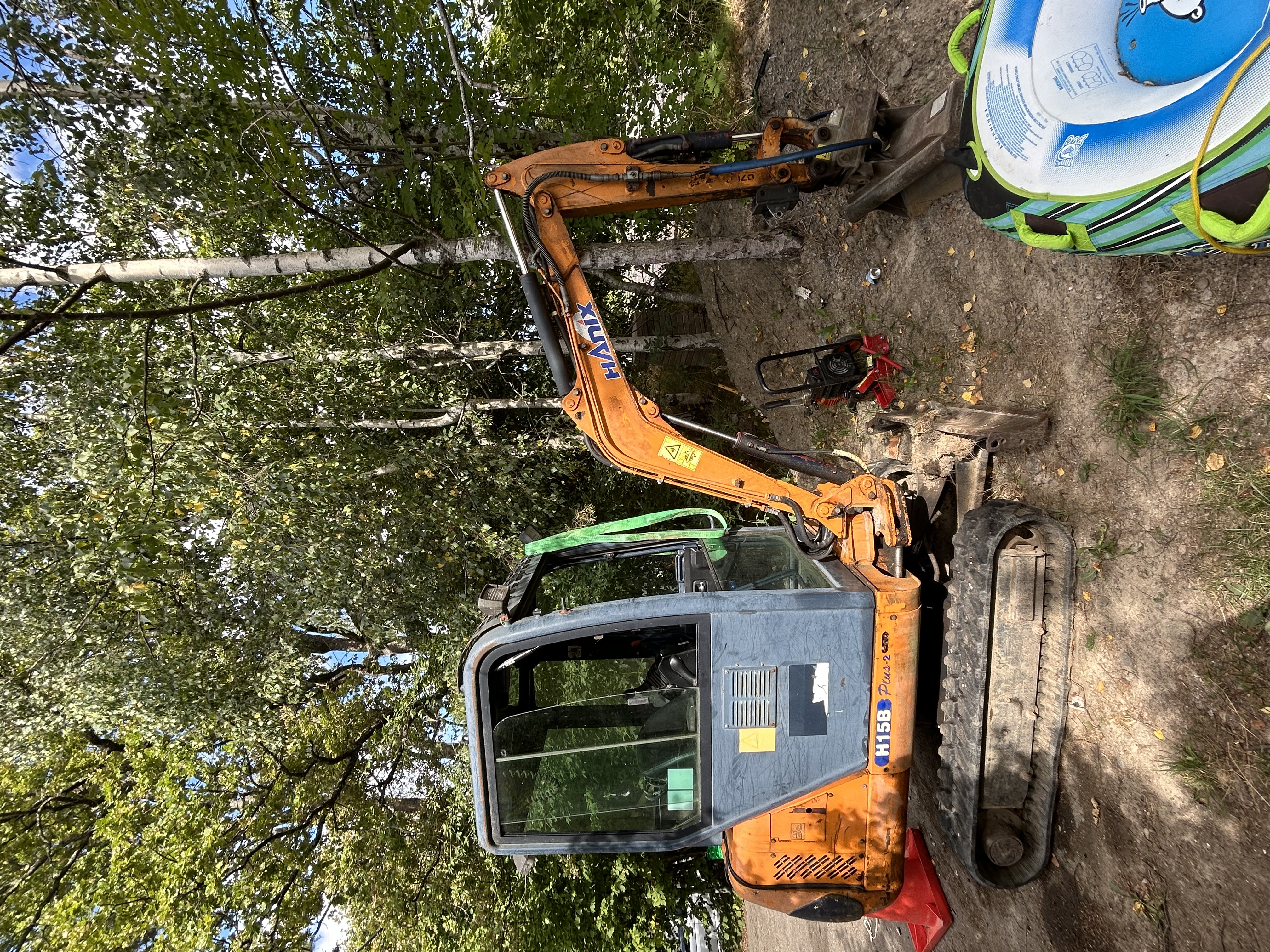 Minigrävare 1.5 ton - hanix h15b plus-2