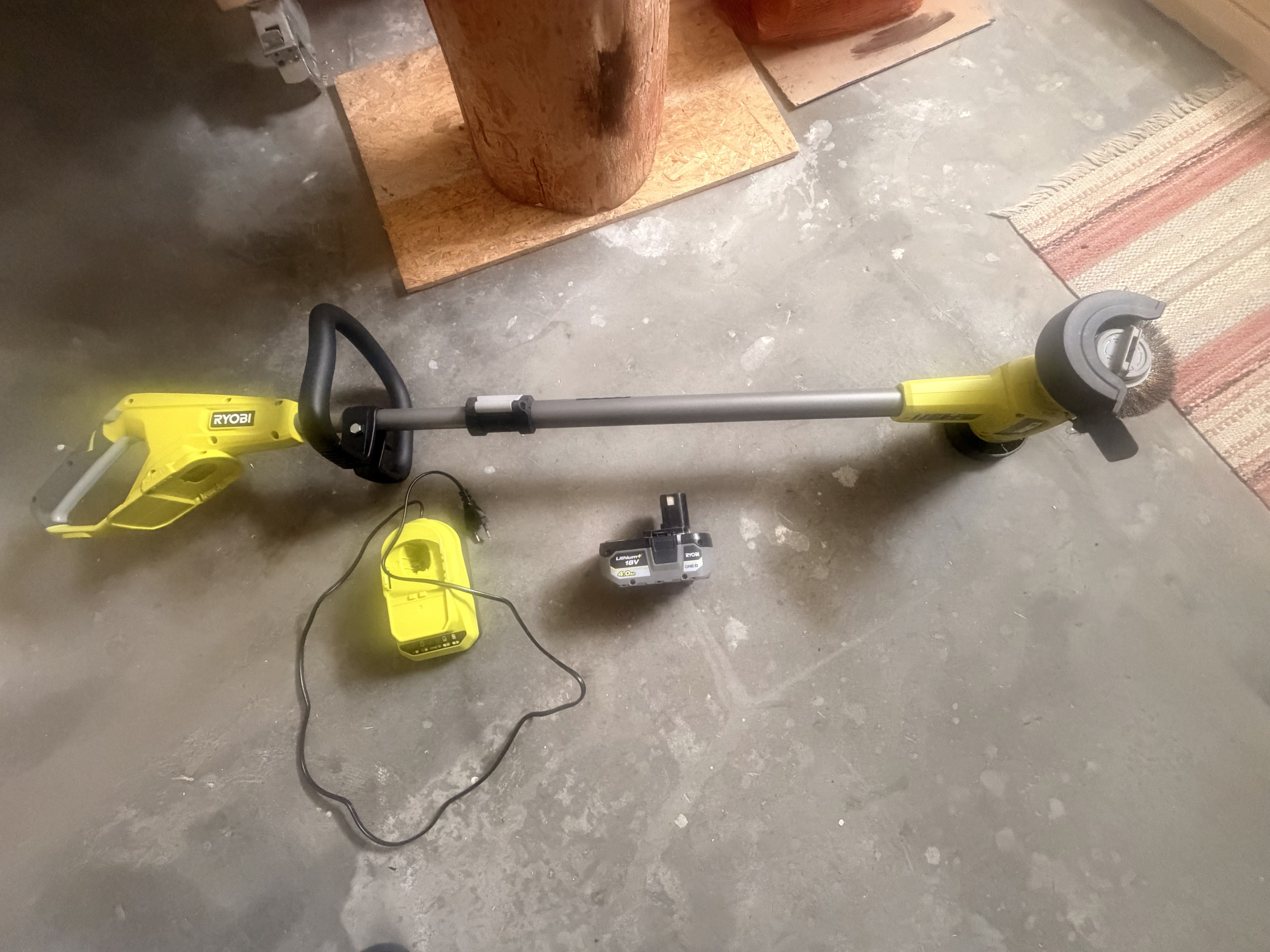 Plattrensare ryobi one ry18pca-120