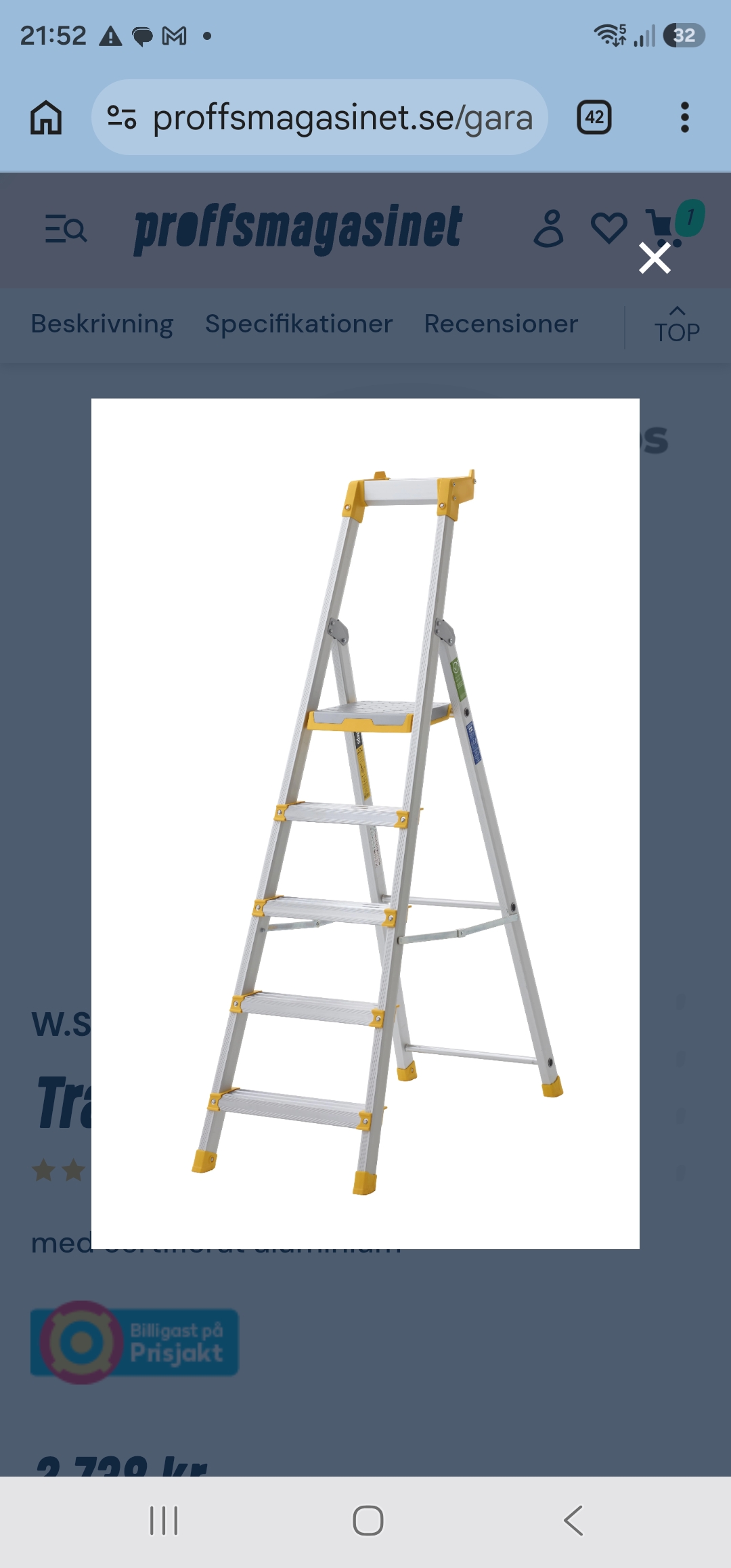 Trappstege 5 stegs