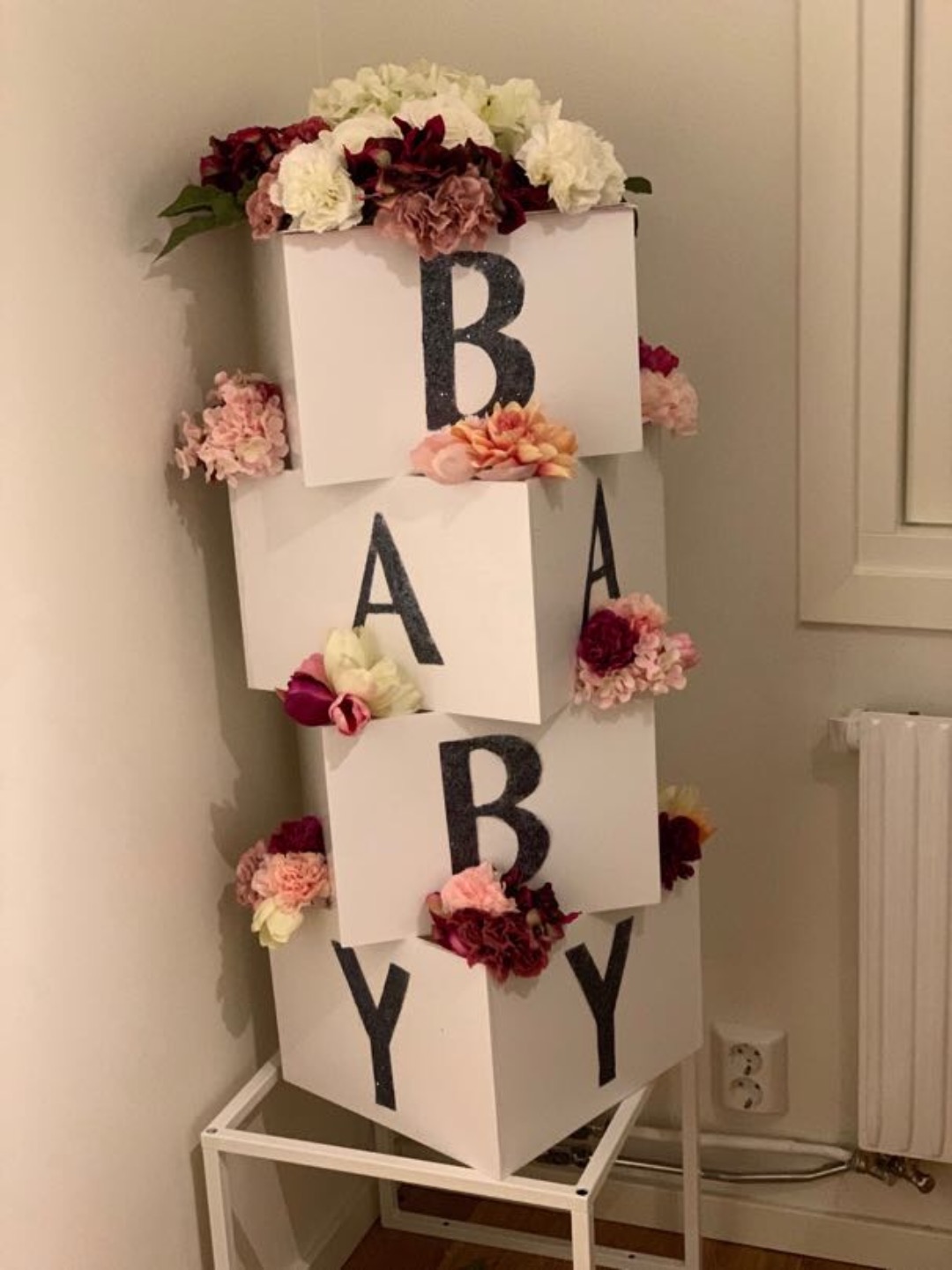 Snygg baby inredning till tex babyshower etc