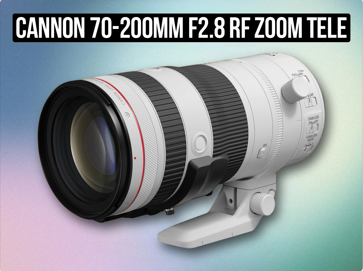 Cannon 70-200mm f2.8 rf zoom tele lens