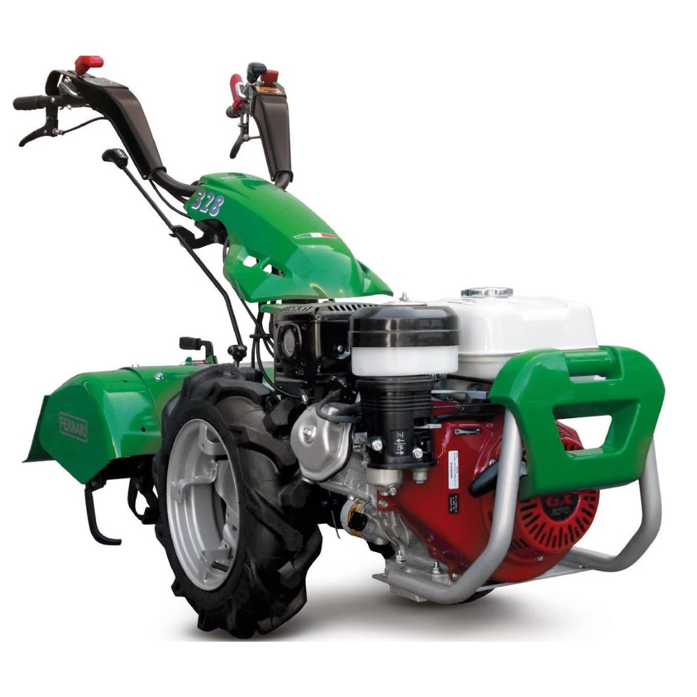 Ferrari jordfräs.  2-hjulstraktor med lättstartad hondamotor