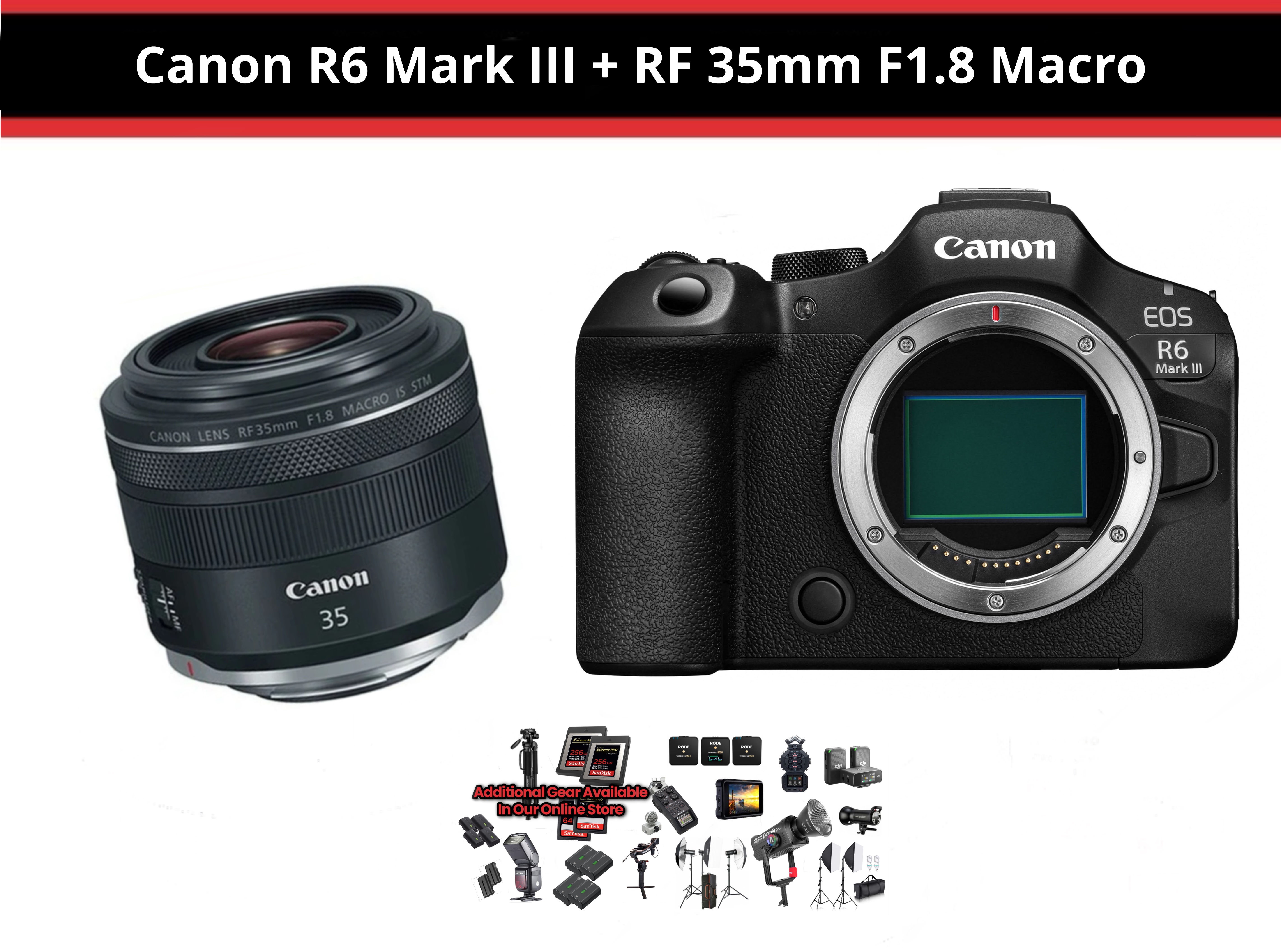 Canon r6 mark iii + 35mm f1.8 macro ( canon eos r6 mark iii - canon r6miii )