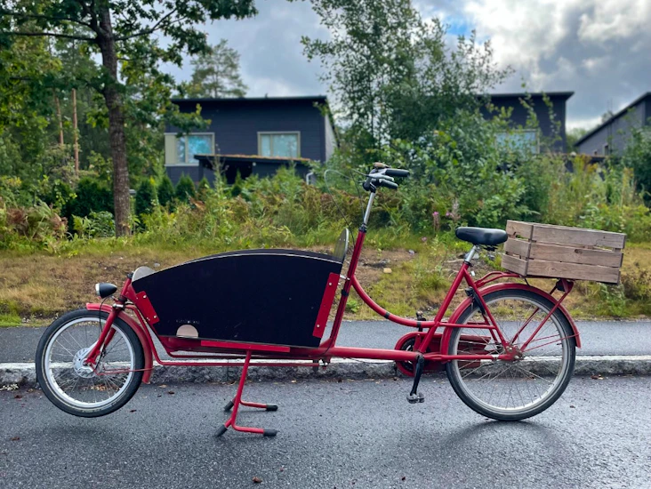 Lådcykel -perfekt för utflykt & transport