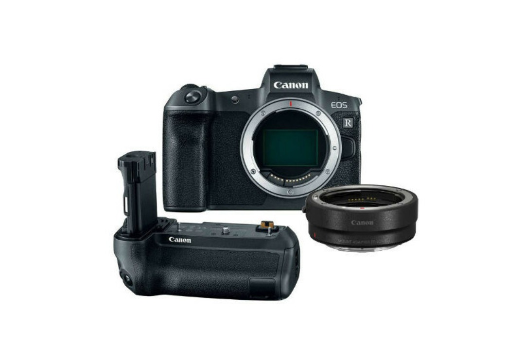 Canon eos r med ef-adapter