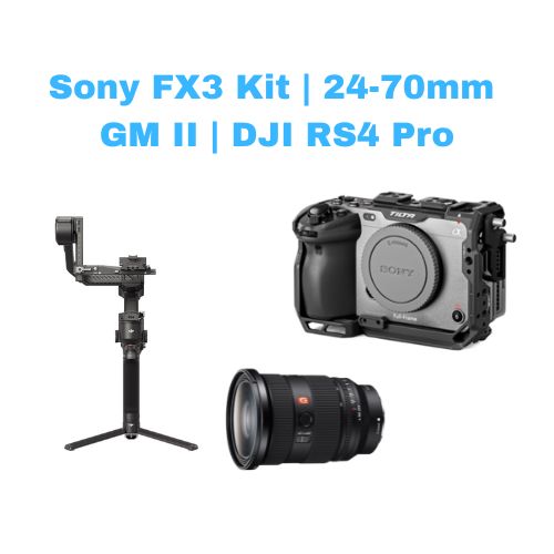 Sony fx3 cinema production kit | 24-70mm gm ii + dji rs4 pro