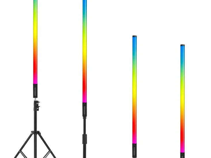 Wireless led light tube pole sticks