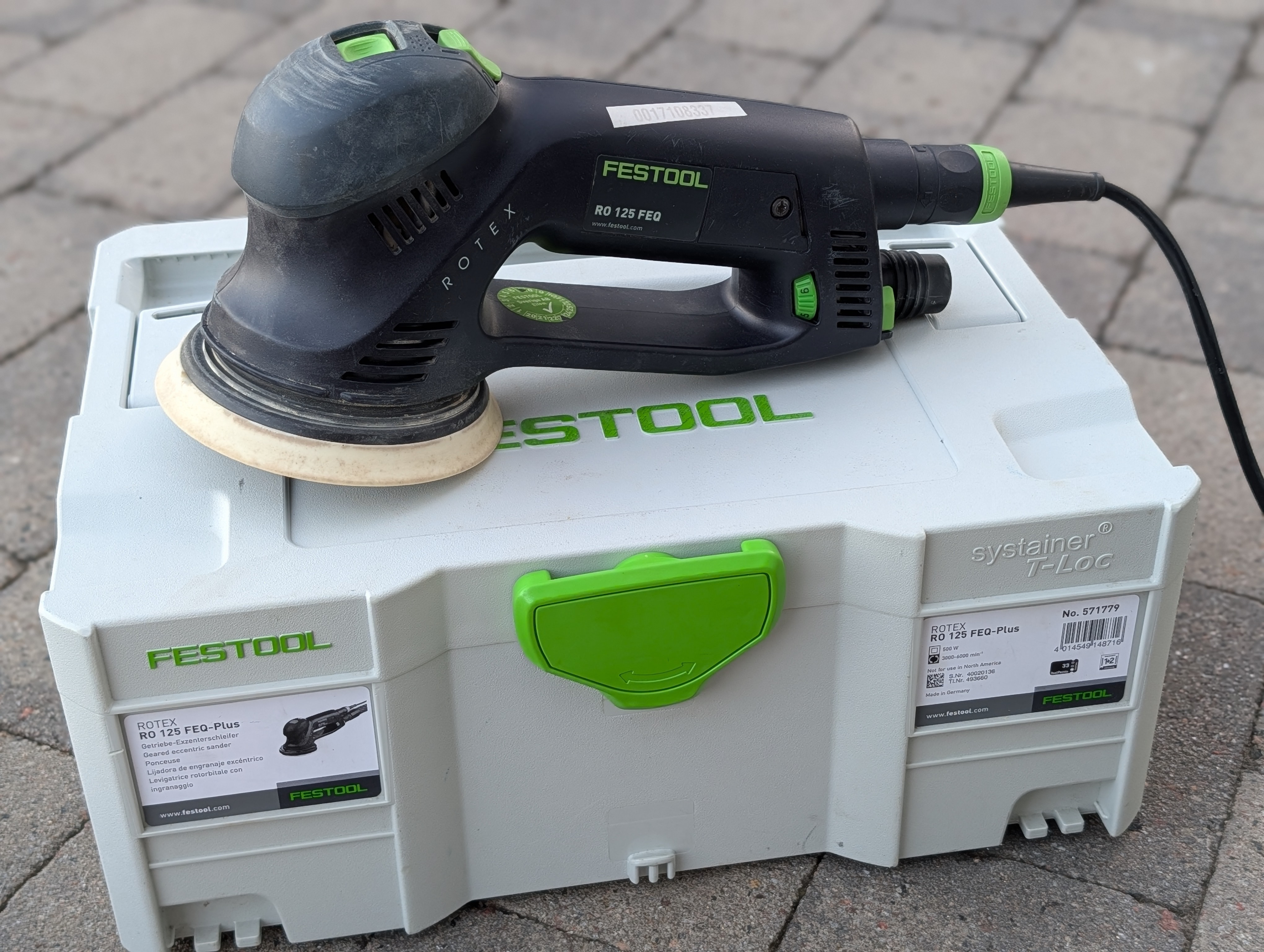 Festool proffs rotex ro 125 excenterslip och polermaskin i systainer (kungälv)