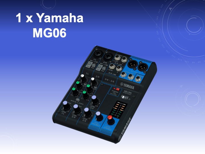Yamaha mg06 analog mixer