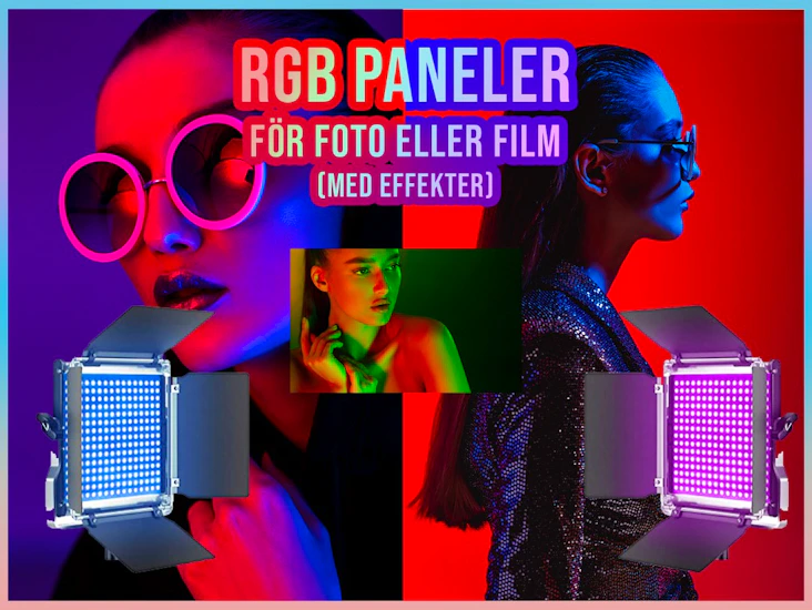 Rbg paneler för foto eller film