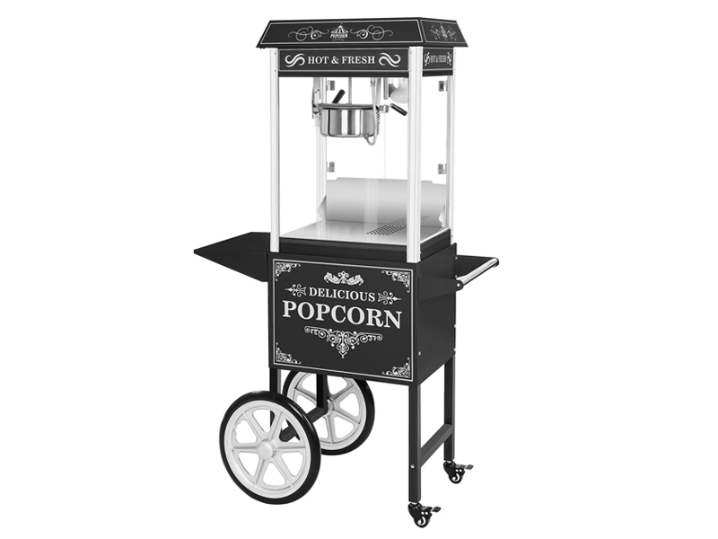 Popcornvagn – klassisk svart