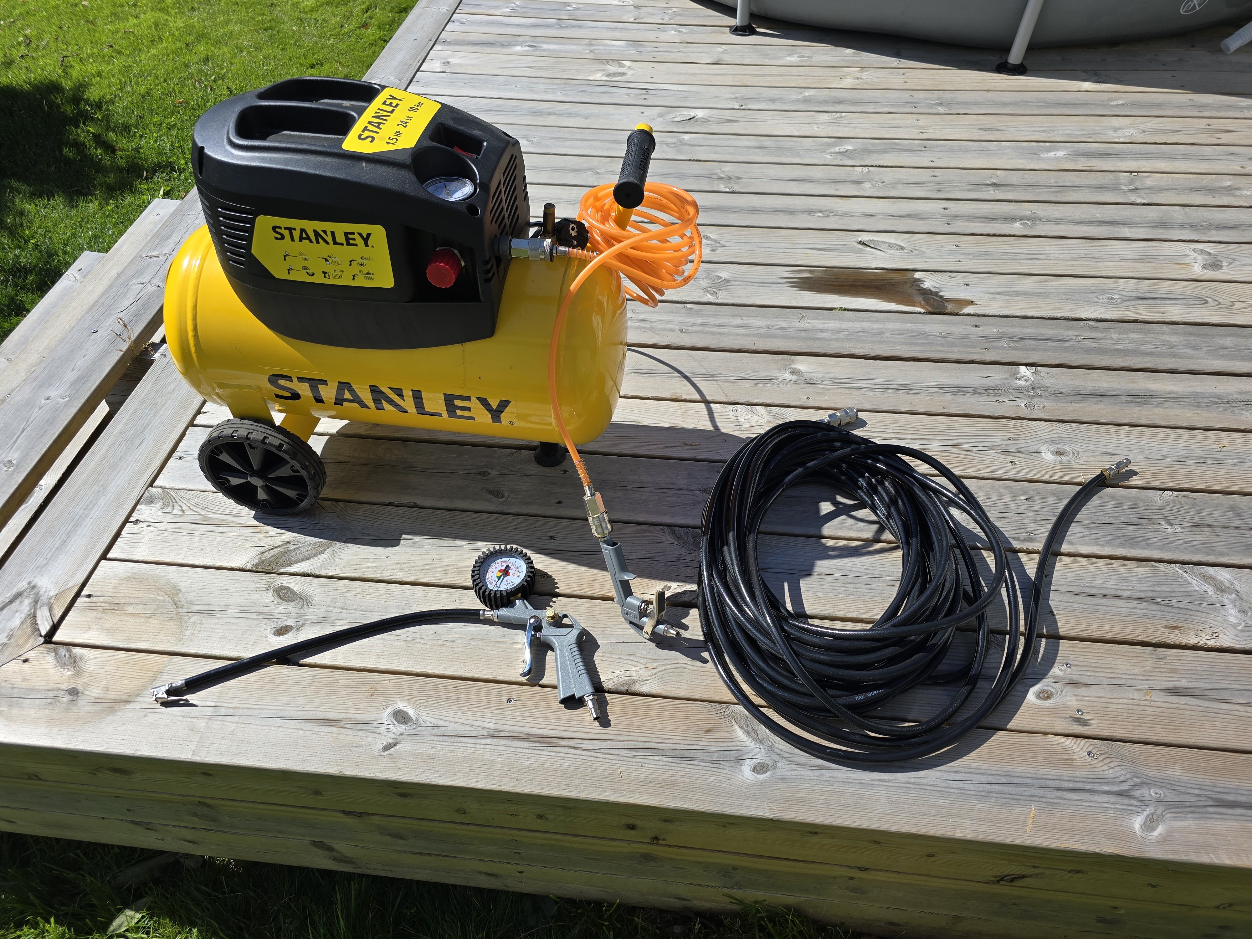 Kompressor med slange