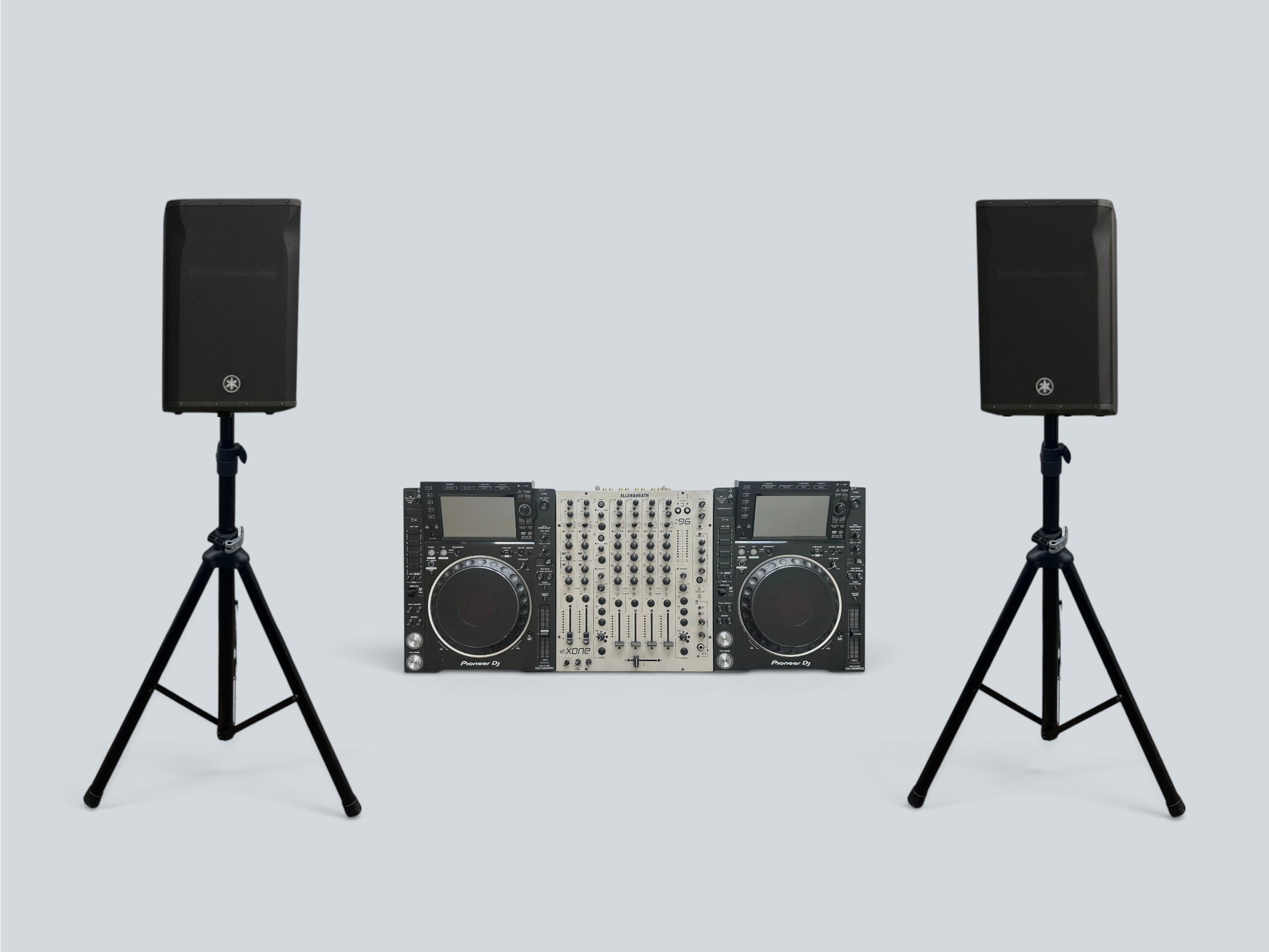 Cdj 2000 nexus 2's, xone 96 & yamaha dxr12 mkii speakers package