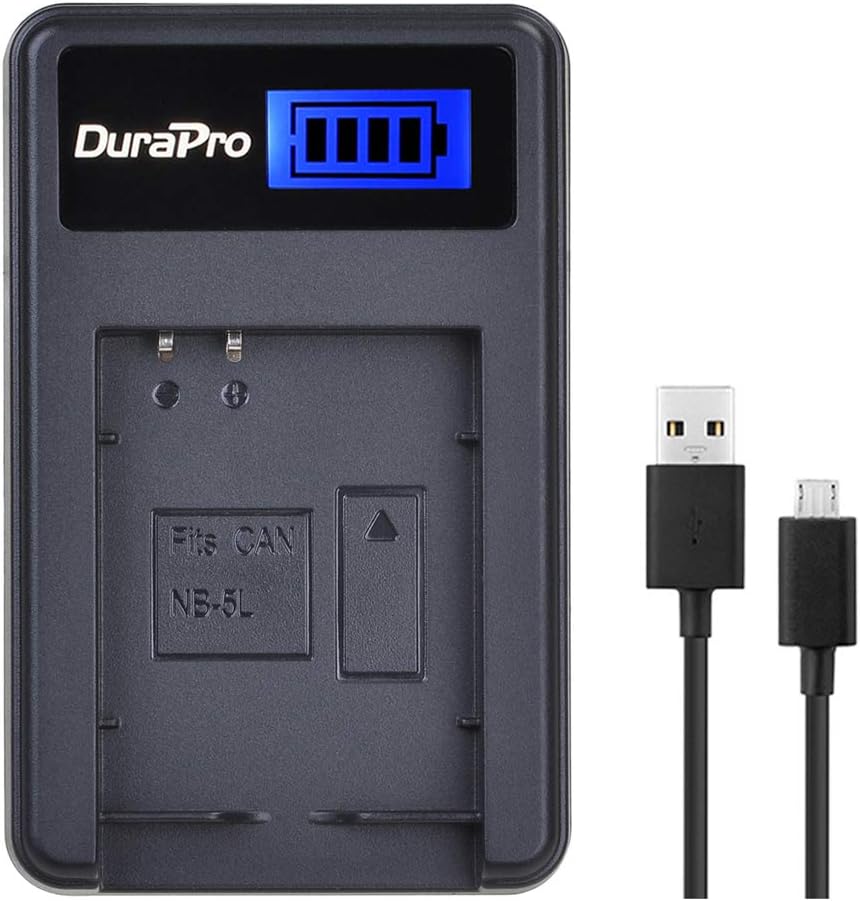 Durapro nb-5l battery lcd charger