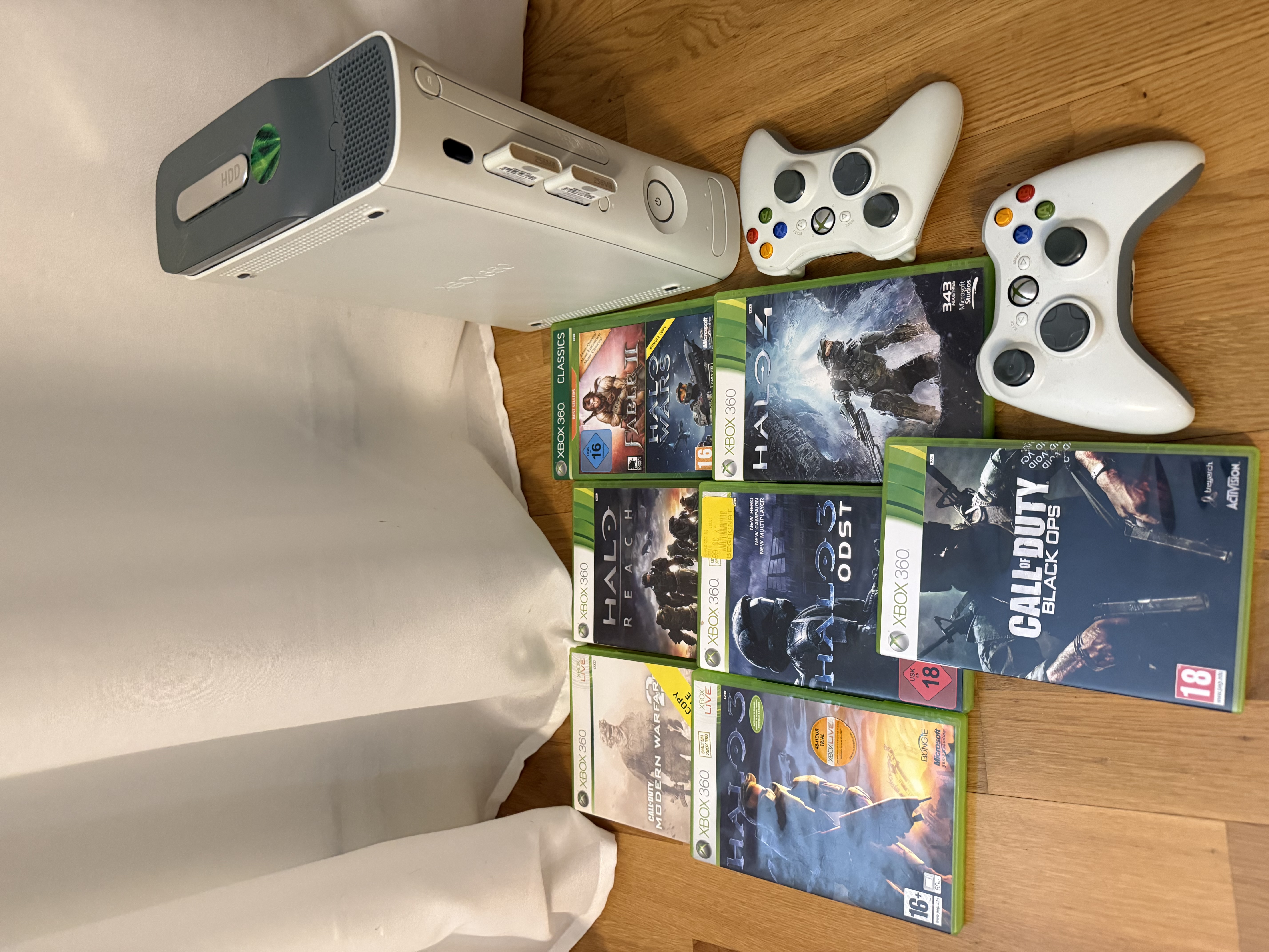 Xbox 360 (2 kontroller) halo samling