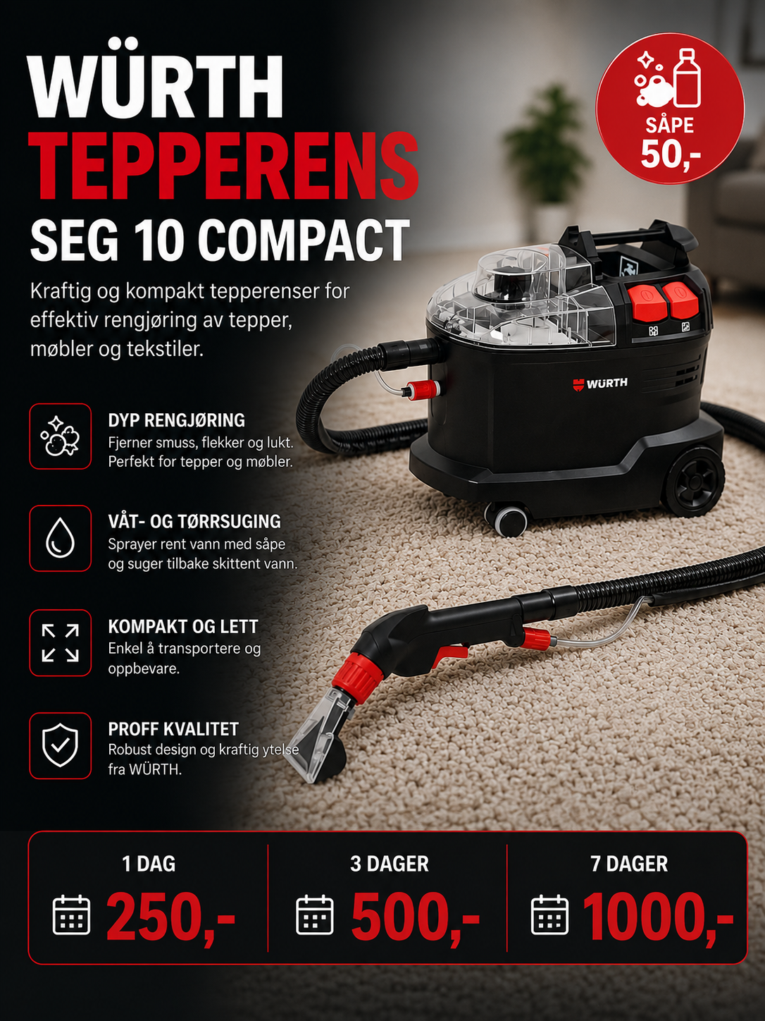 Tekstilrenser / tepperenser wurth