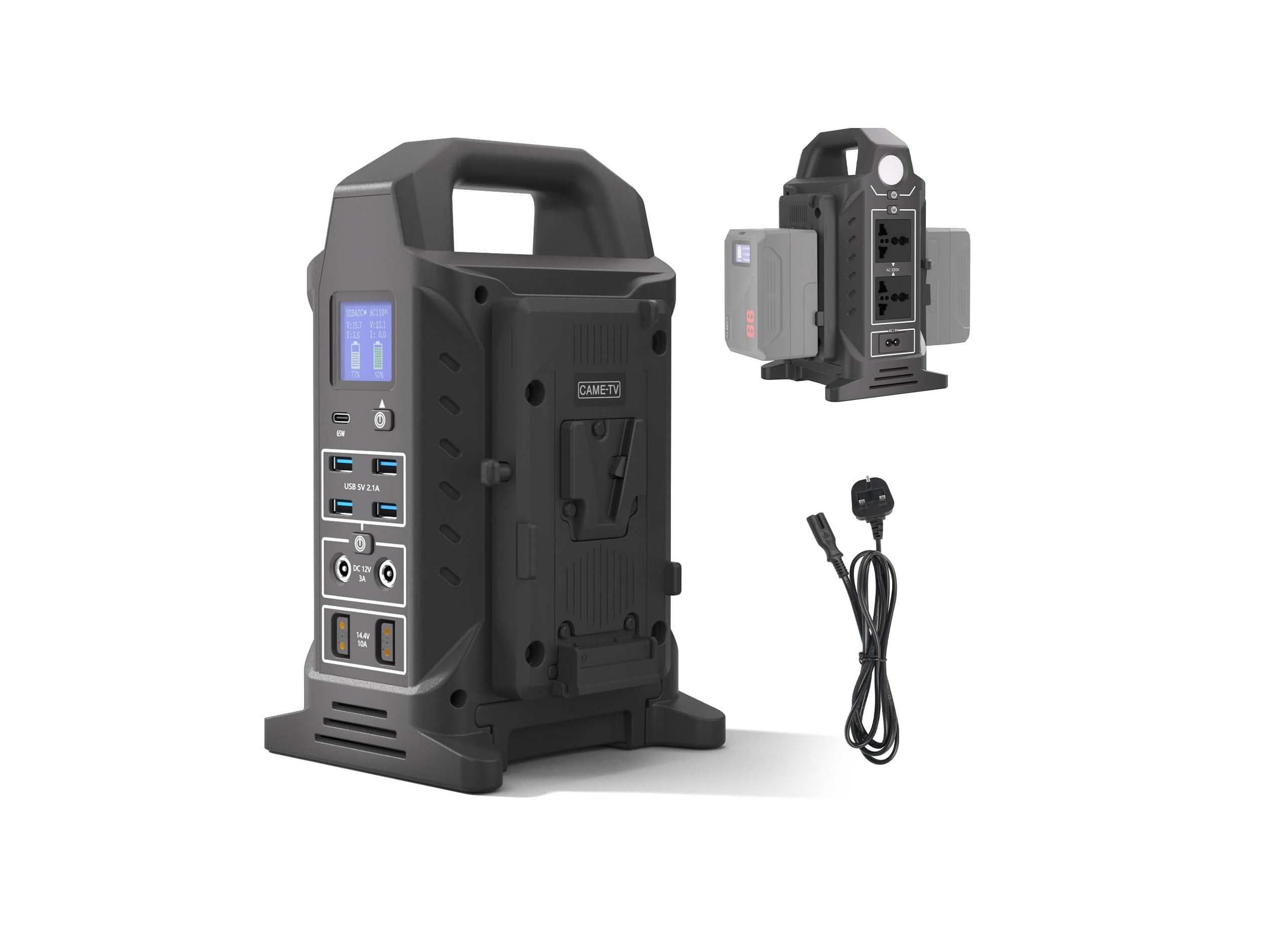 Came-tv dual  v mount battery charger/power inverter