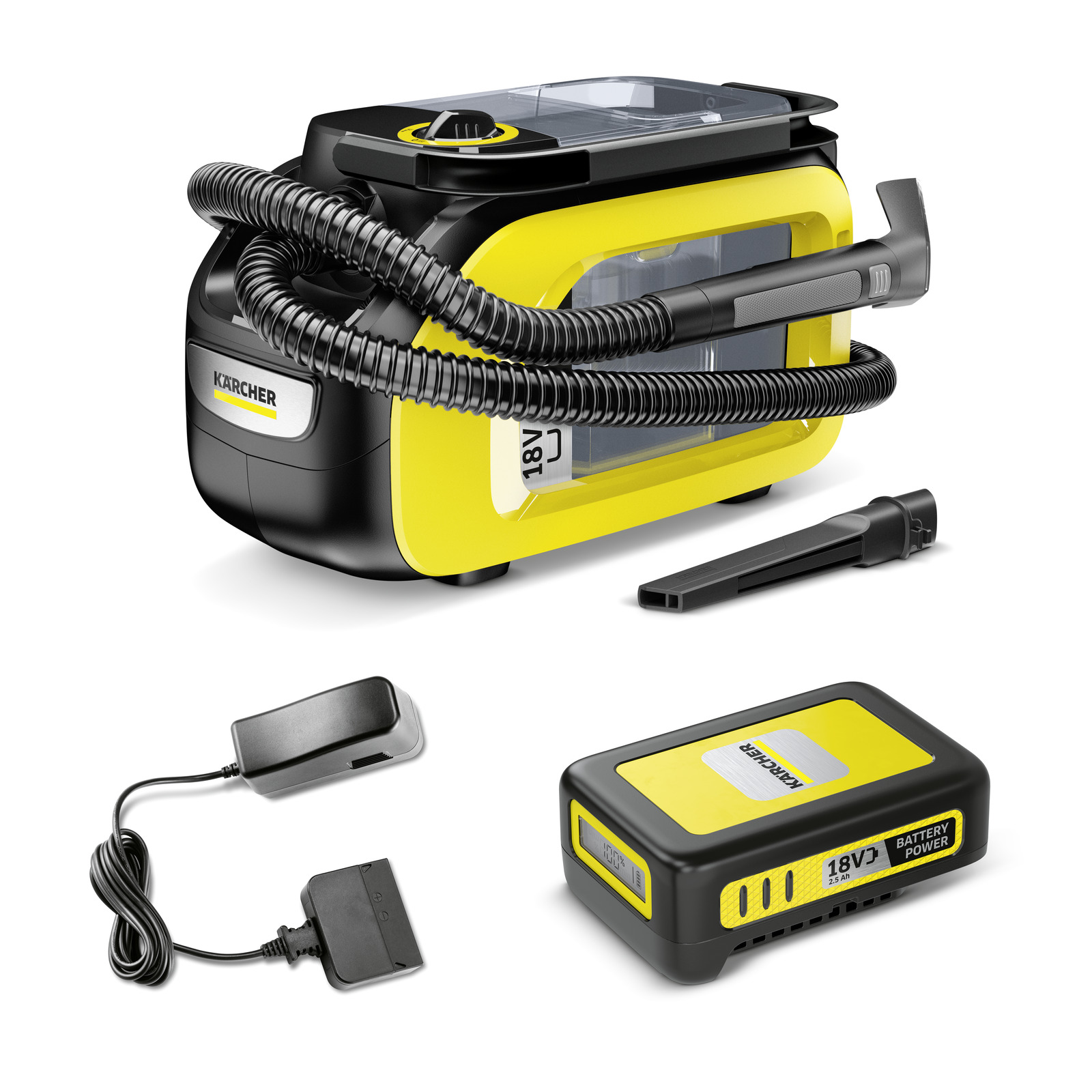 Kärcher se 3-18 compact møbel -og tepperenser på batteri! + ekstra batteri inkludert!