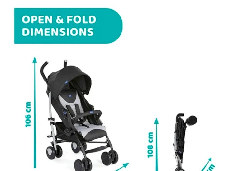 Echo stroller chicco with rain cover