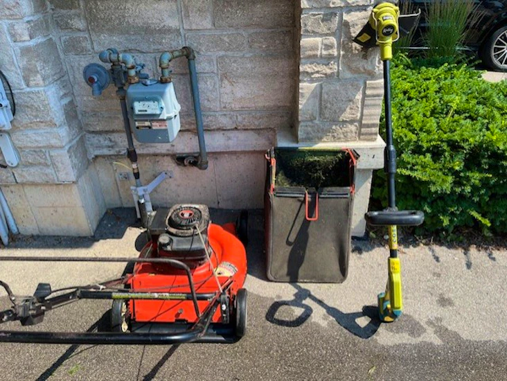 Rental - lawn mower & weed wacker