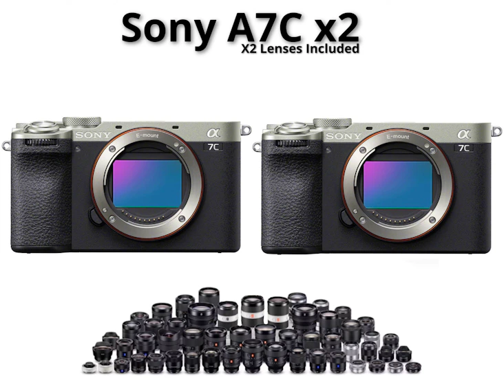 Sony a7c x2 + x2 sony lenses