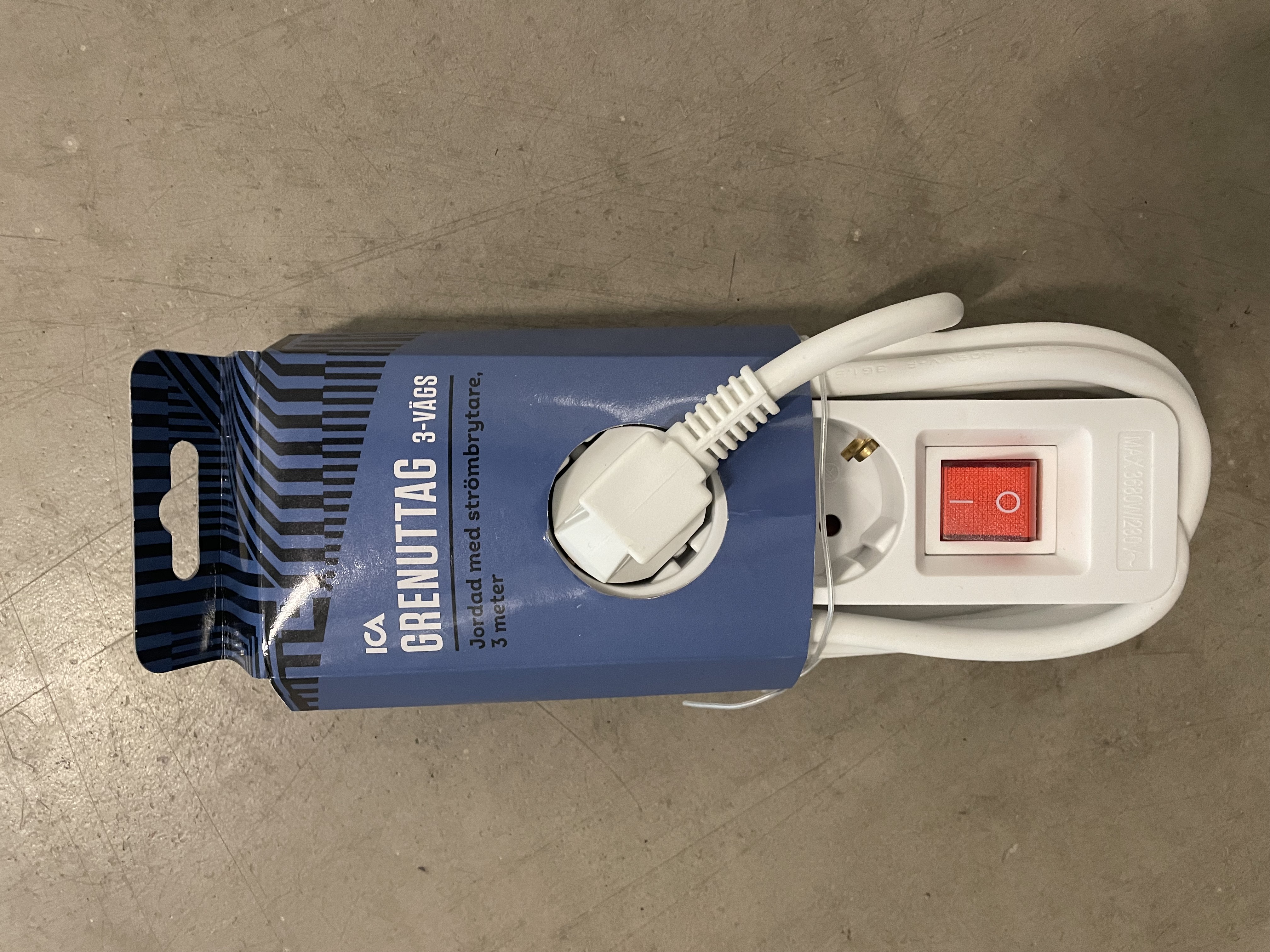 Grenuttag 3-vägs 1-2st  3 meter