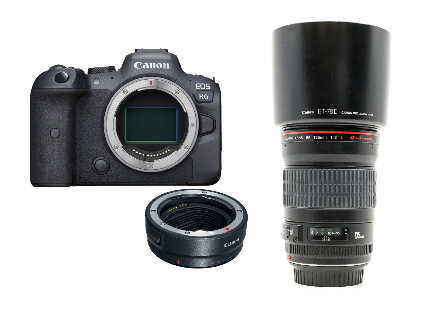 Canon r6 + ef 135mm f2 l 