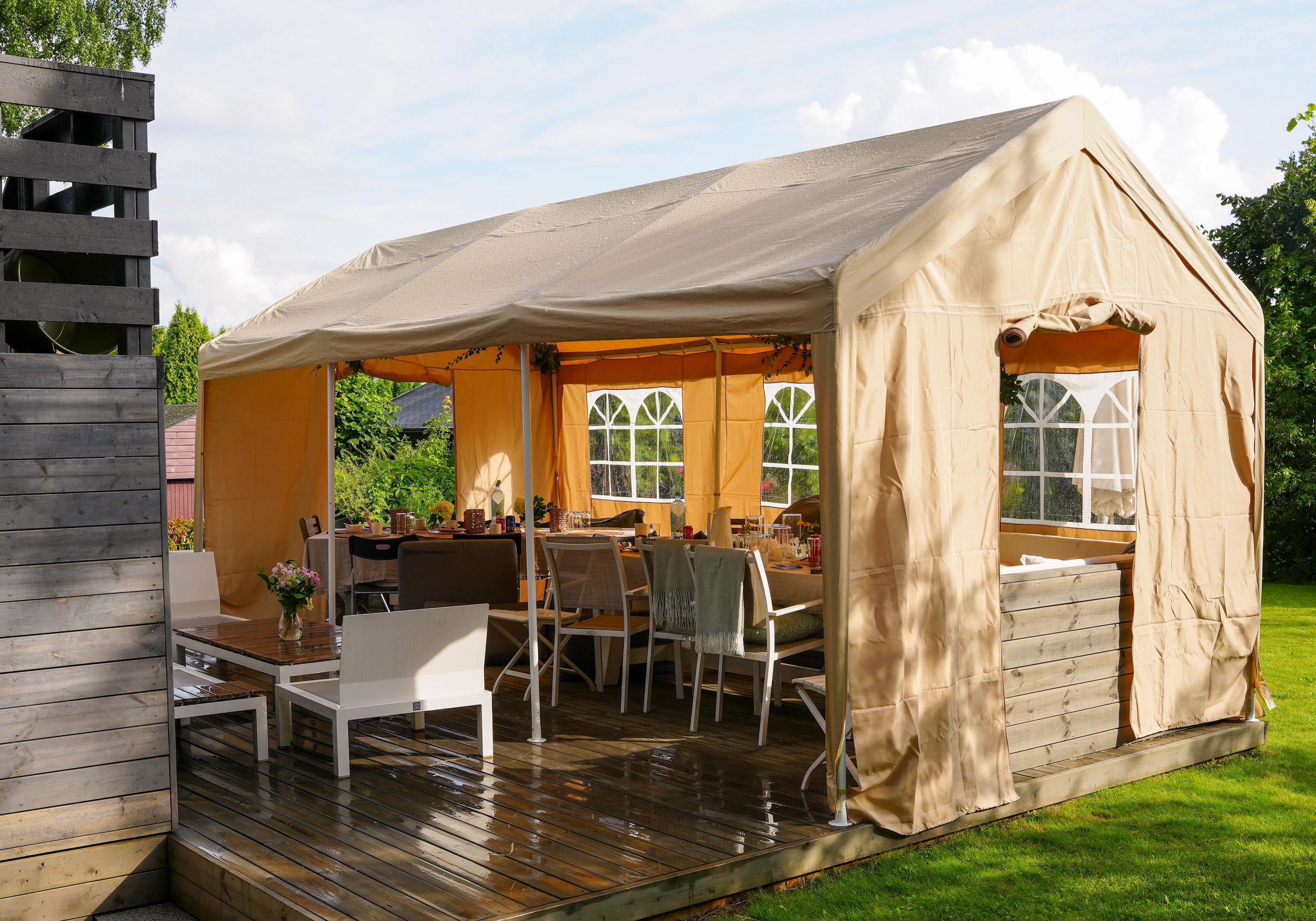 Stort partytelt 3x6m