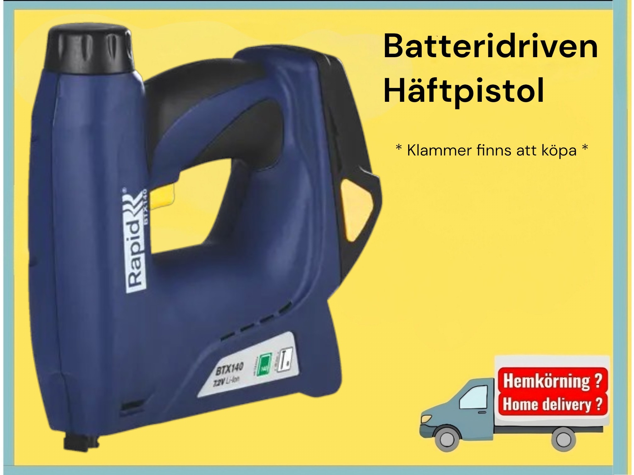 Häftapparat batteridriven 