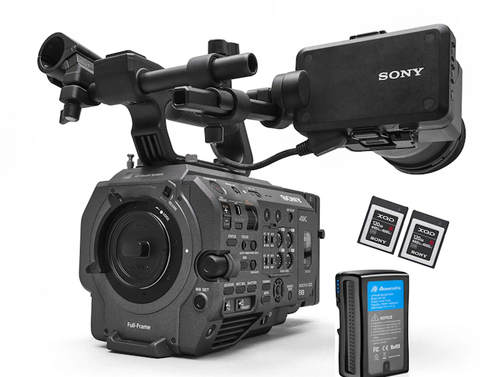 Sony fx9 cinema camera kit - 4x xqd cards, v mount