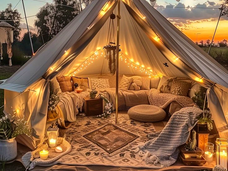 glampingtält ø 5 m