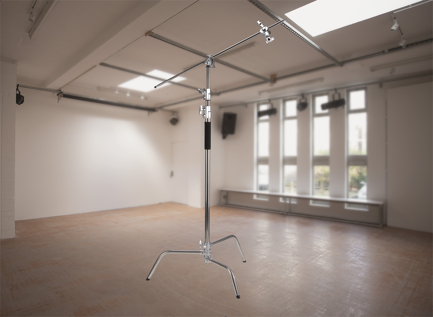 C-stand with boom arm