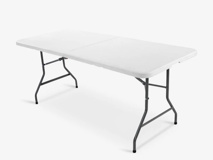 Ihopfällbart bord jysk kuleskog b75xl180 vit hopfällbart