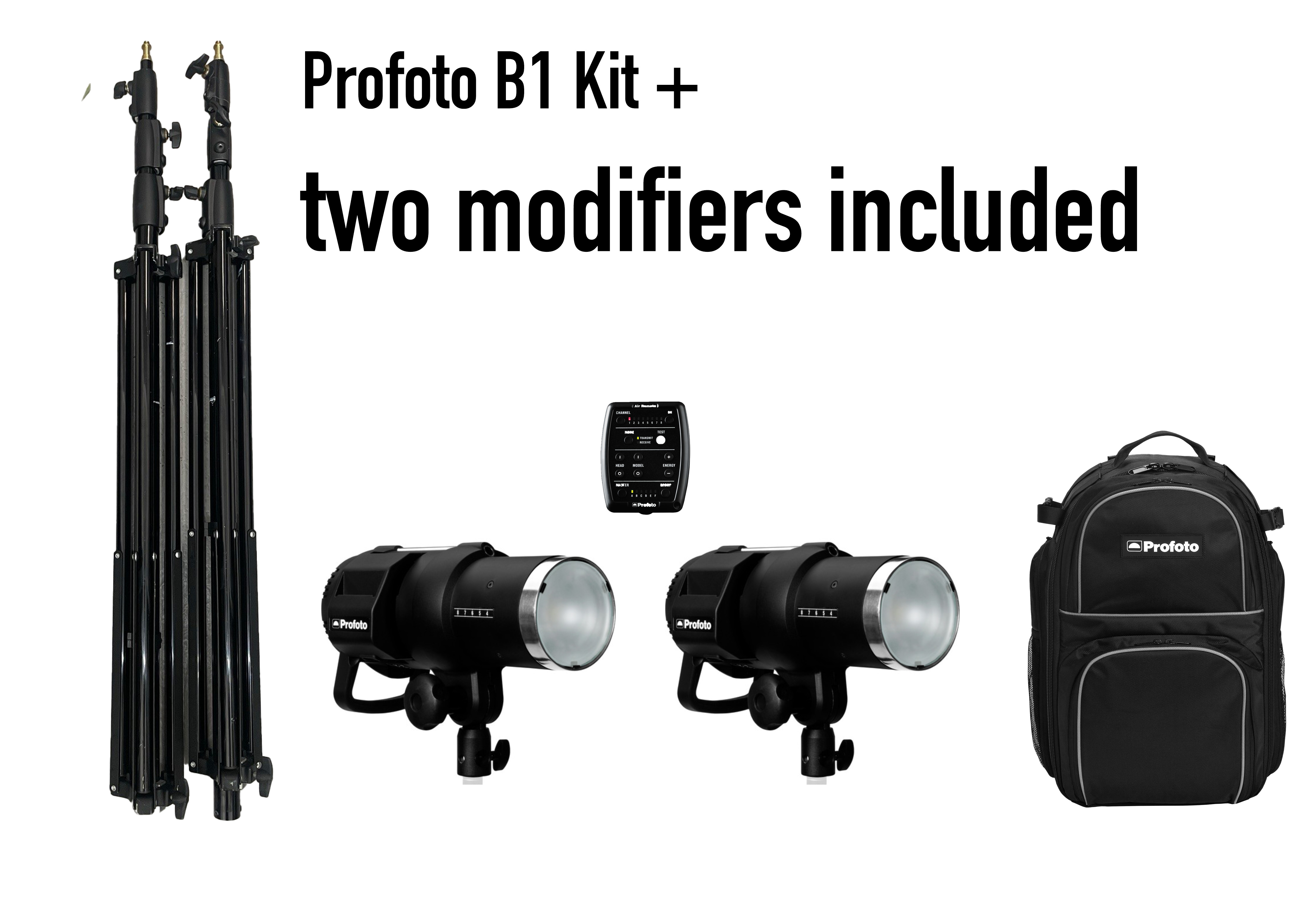 Profoto b1 kit plus two modifiers included