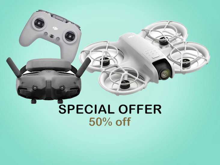 Dji neo fpv drone kit with goggles 3, rc 2 smart controller