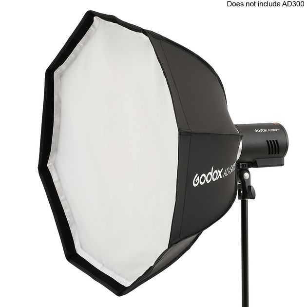 Lysstativ ls-4 (280 cm) + softbox 60 cm silver (for ad300/v1)