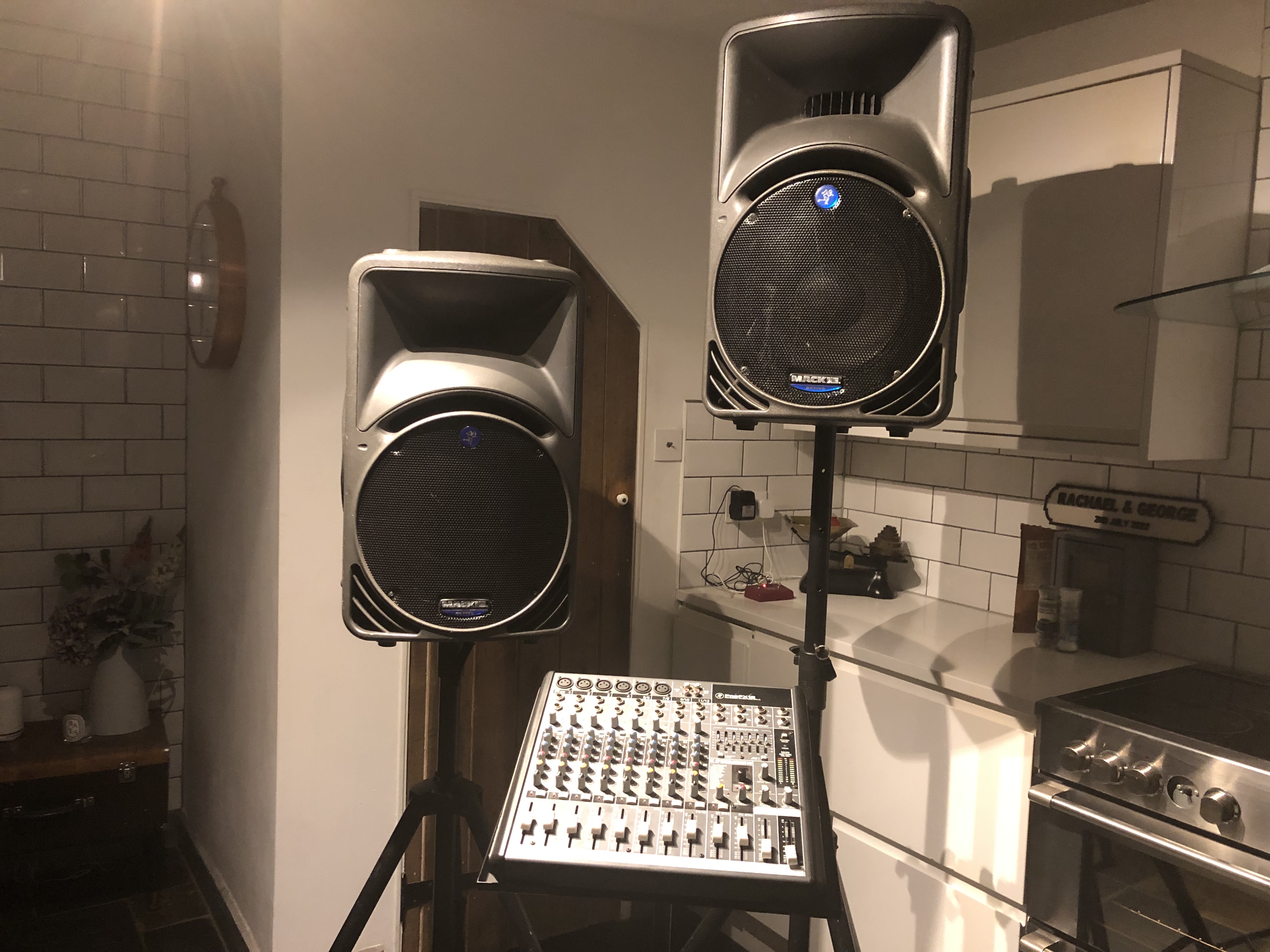 Pro mackie pa system- perfect for any size event