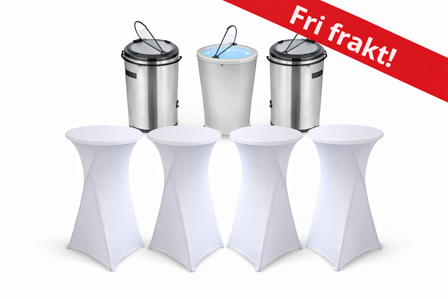 Paket  med bord kyl och frys