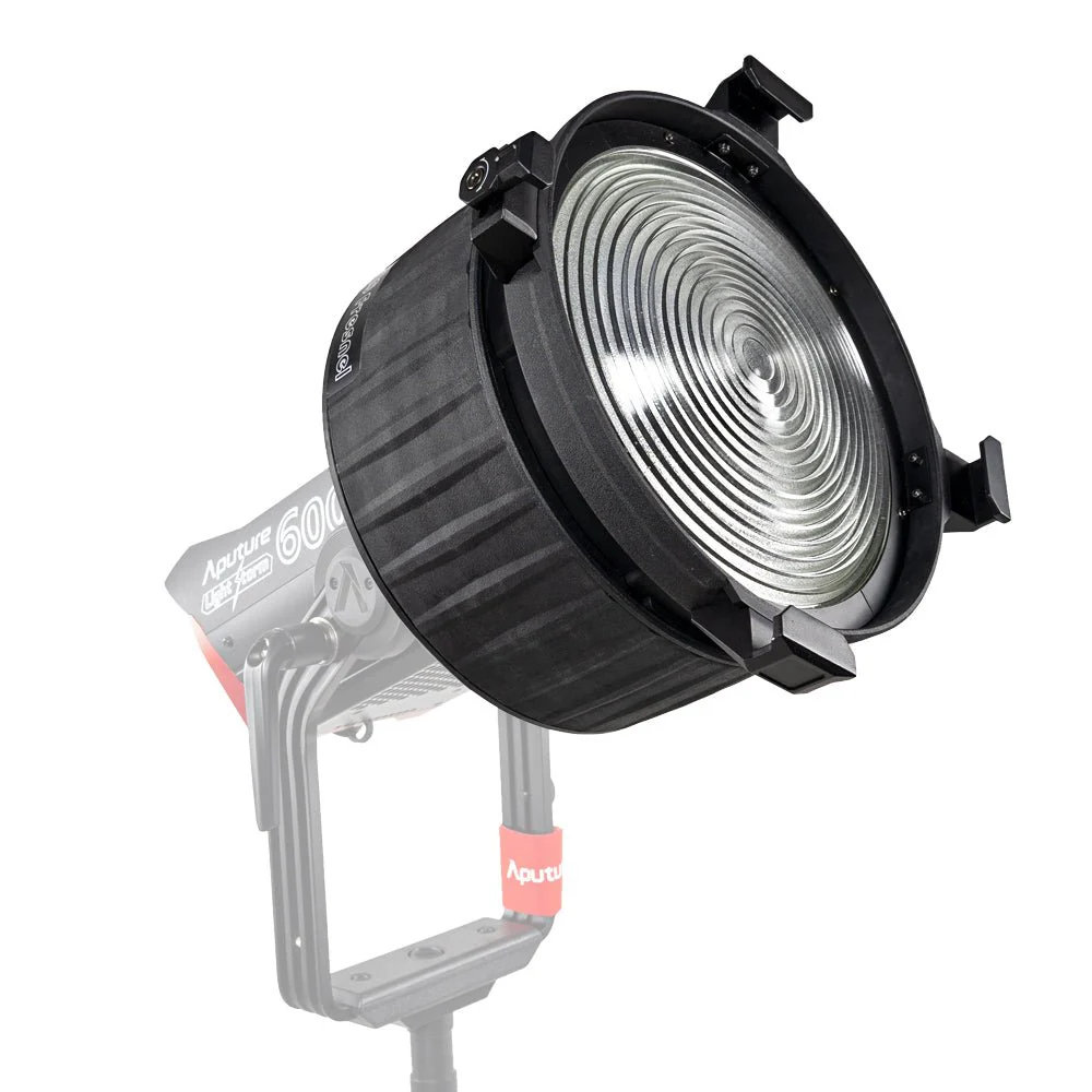 Aputure f10 glass fresnel for light storm series
