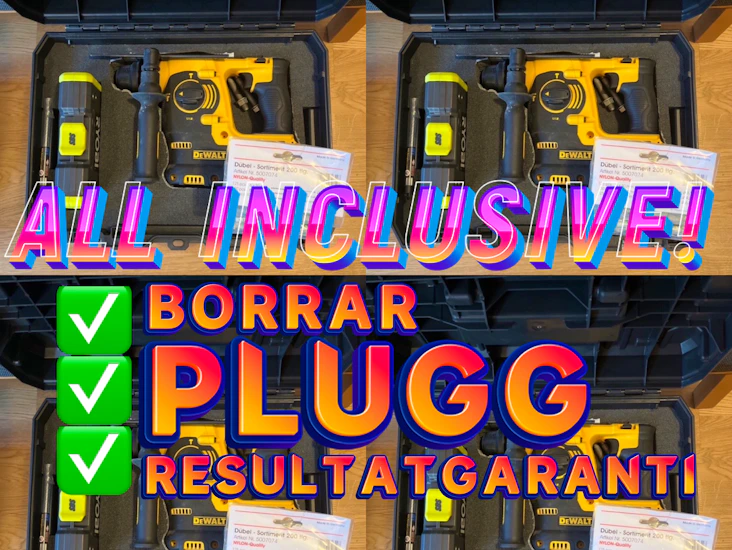 Ordentlig borr med slagfunktion