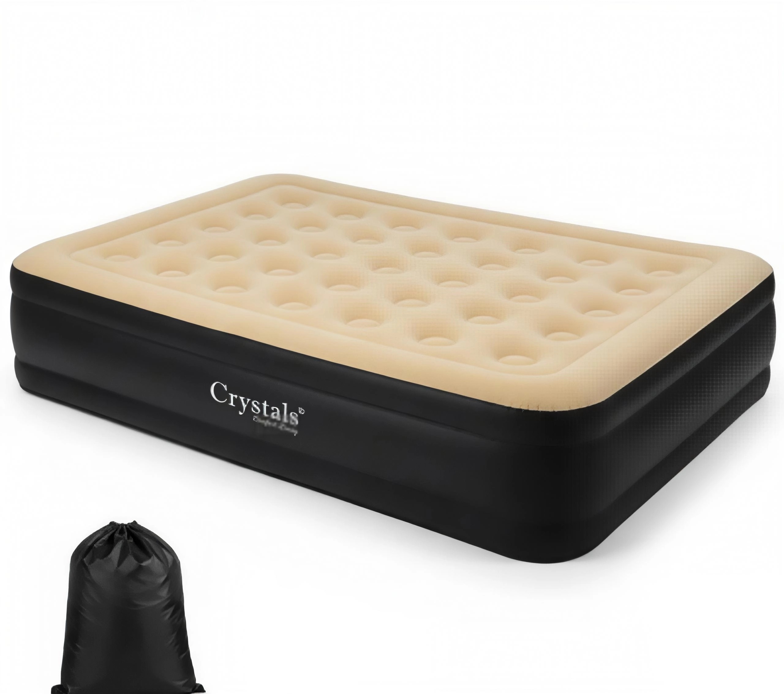 Double inflatable air mattress 