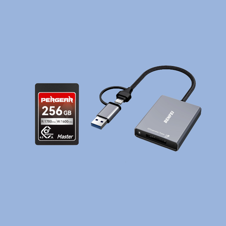 Pergear 256gb cfexpress type a memory card + reader