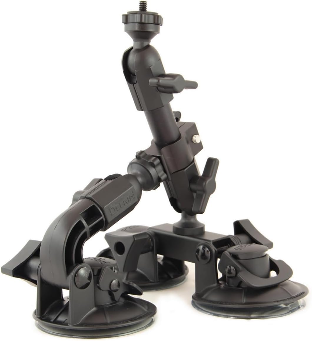 Delkin fat gecko triple mount – professional camera suction mount